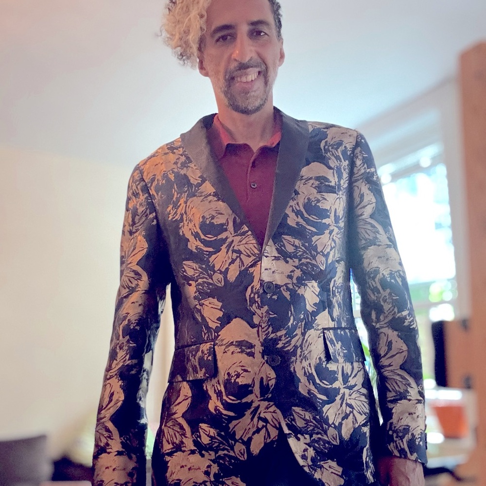 INC International Concepts Men's Floral Blazer